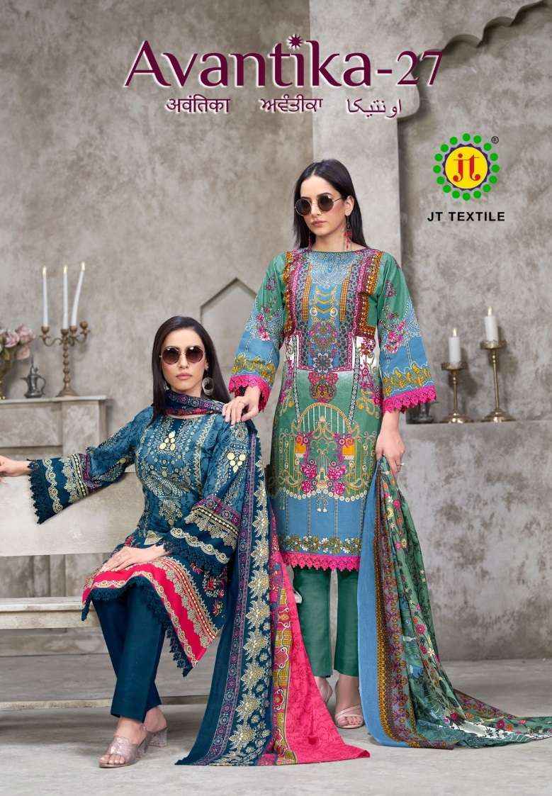 Jt Avantika Vol 27 Cotton Dress Material 10 pcs Catalogue