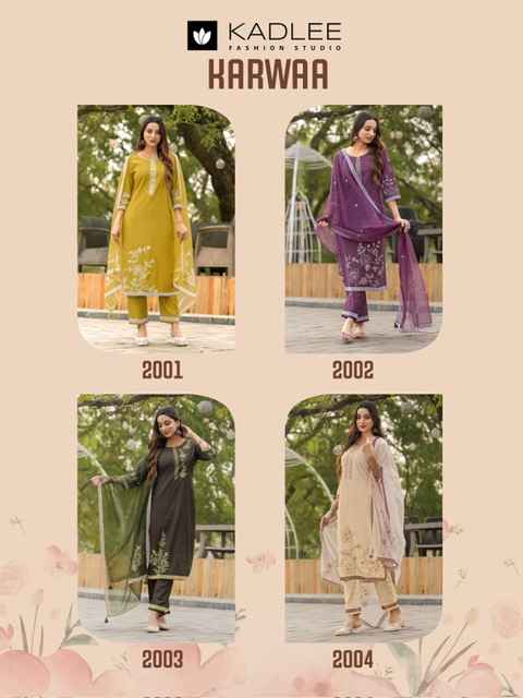 Kadlee Karwaa Viscouse Kurti Combo 4 pcs Catalogue