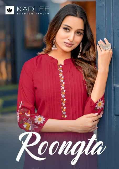 Kadlee Roongta Cotton Kurti With Bottom 4 pcs Catalogue