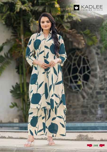 Kadlee Rosy Rayon Co Ord Set 5 pcs Catalogue