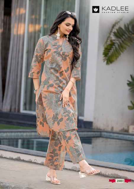 Kadlee Rosy Rayon Co Ord Set 5 pcs Catalogue