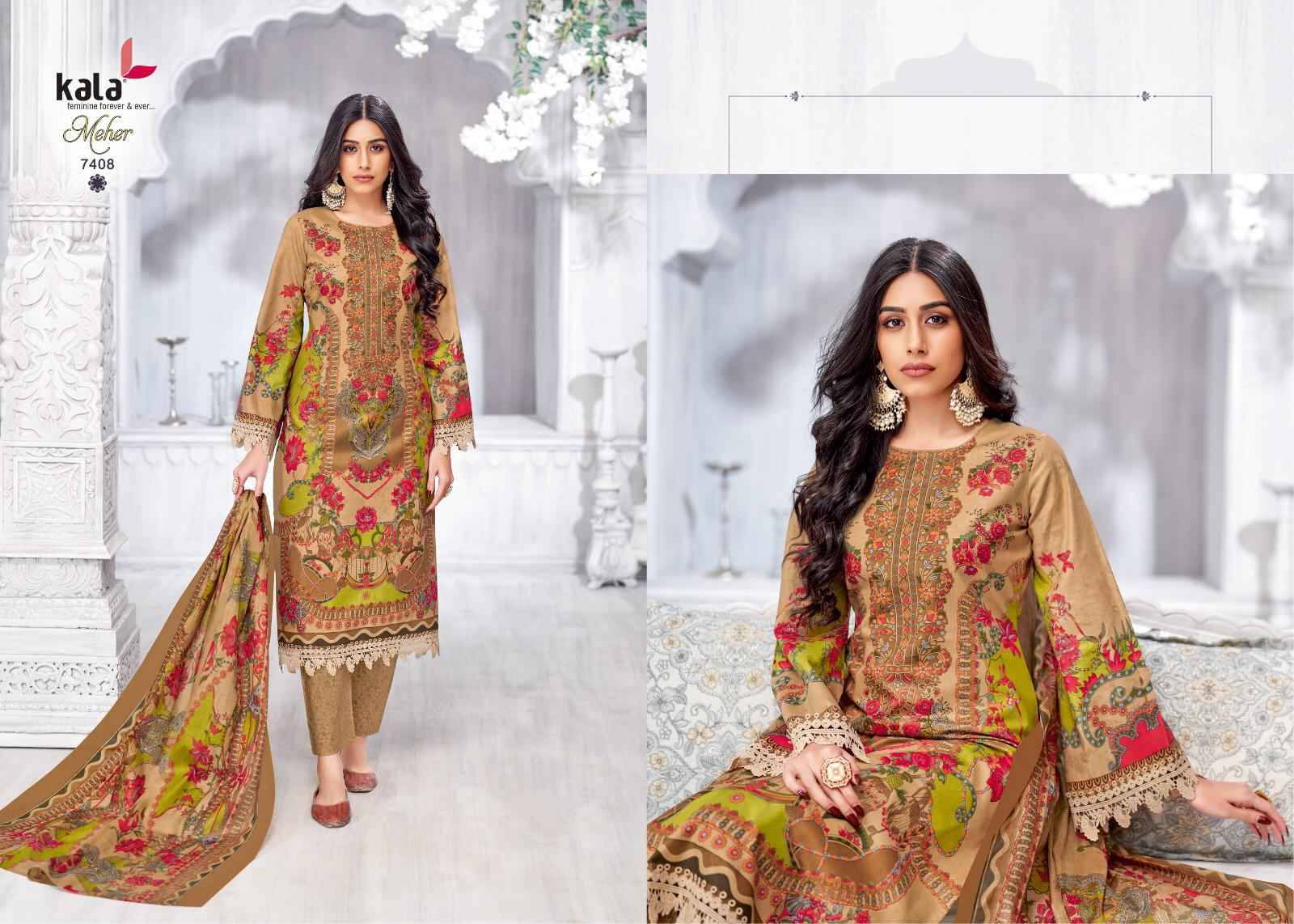 Kala Meher Vol 11 Cotton Dress Material 12 pcs Catalogue