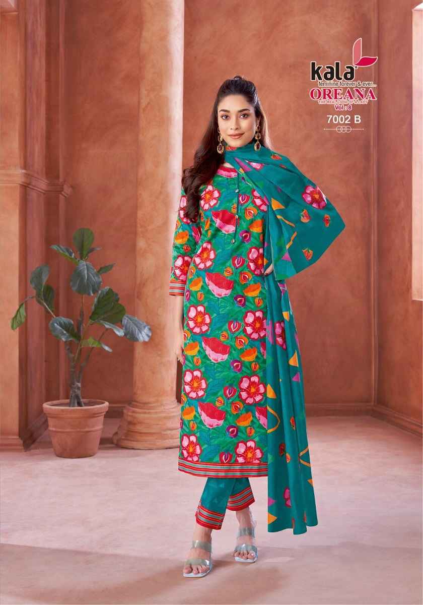 Kala Oreana Vol 8 Cotton Dress Material 12 pcs Catalogue