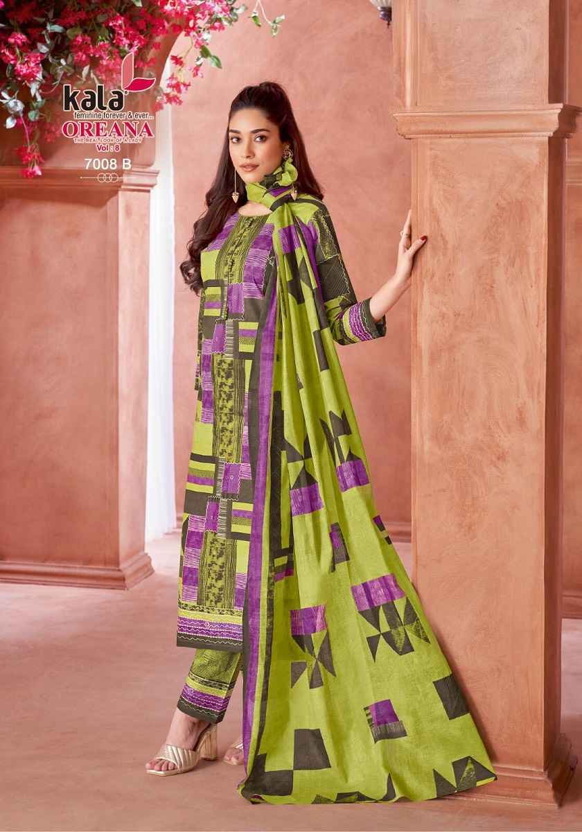 Kala Oreana Vol 8 Cotton Dress Material 12 pcs Catalogue