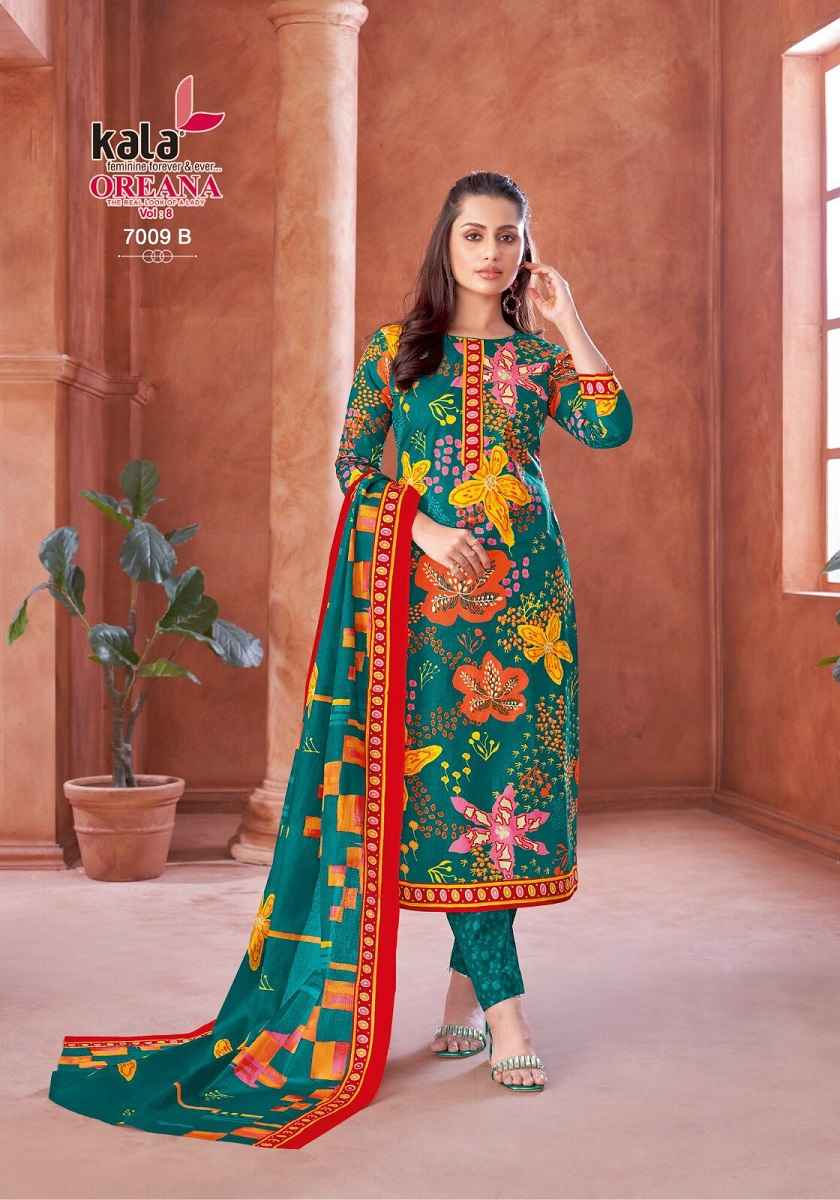 Kala Oreana Vol 8 Cotton Dress Material 12 pcs Catalogue