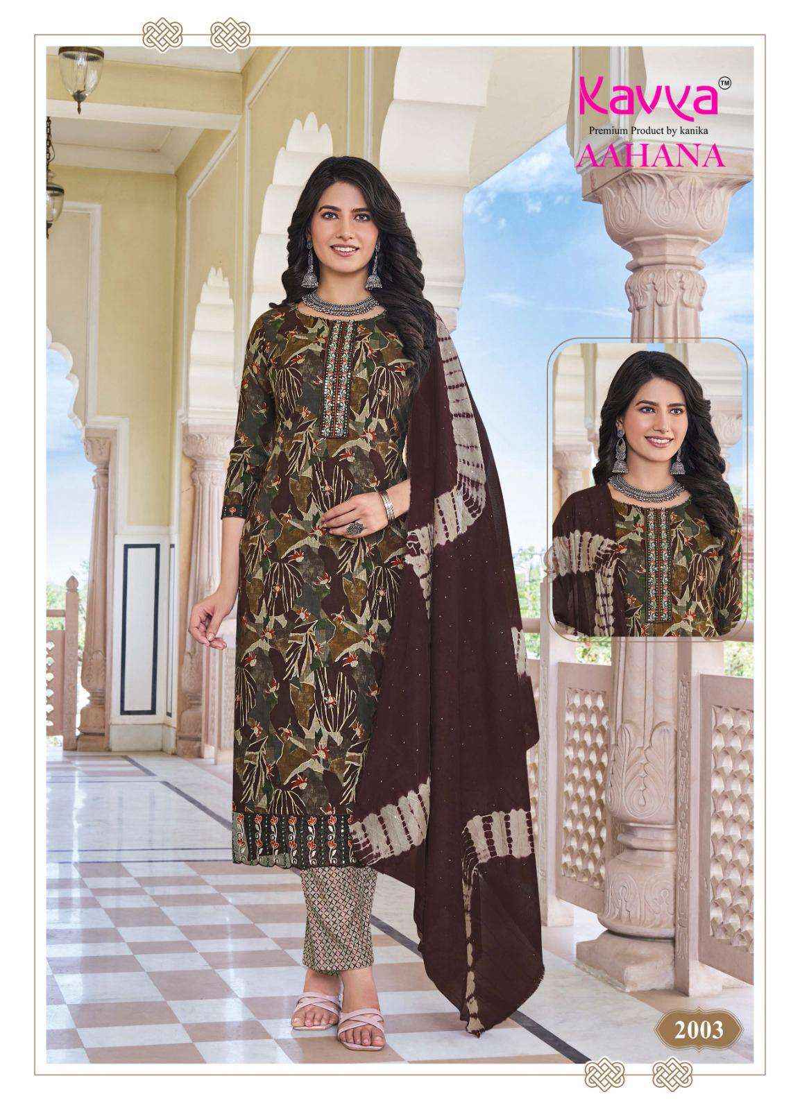Kavya Aahana Vol 2 Capsule Kurti Combo 10 pcs Catalogue