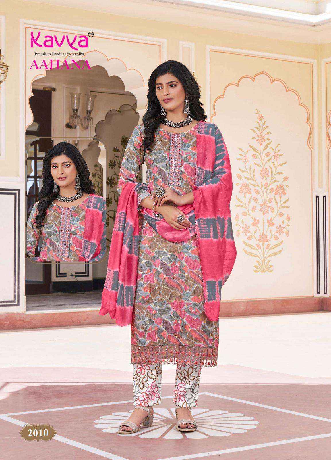Kavya Aahana Vol 2 Capsule Kurti Combo 10 pcs Catalogue