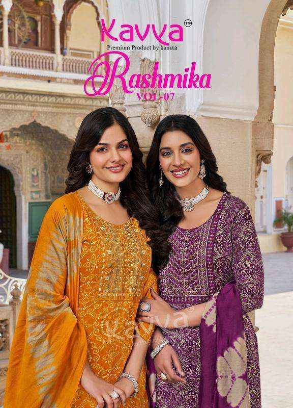 Kavya Rashmika Vol 7 Rayon Kurti Combo 10 pcs Catalogue