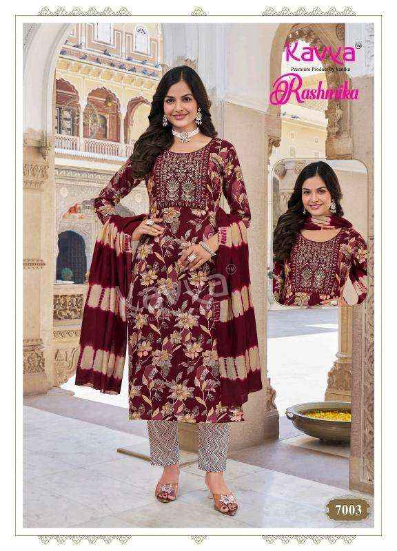 Kavya Rashmika Vol 7 Rayon Kurti Combo 10 pcs Catalogue