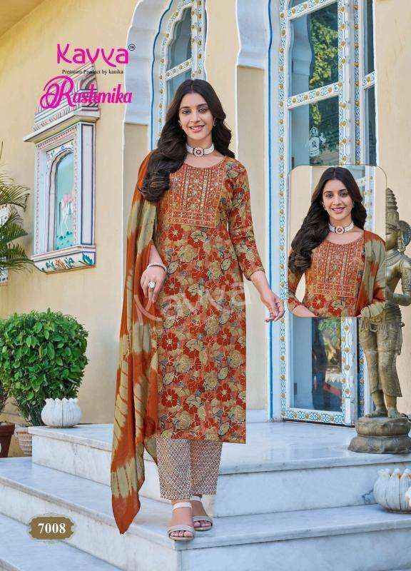 Kavya Rashmika Vol 7 Rayon Kurti Combo 10 pcs Catalogue