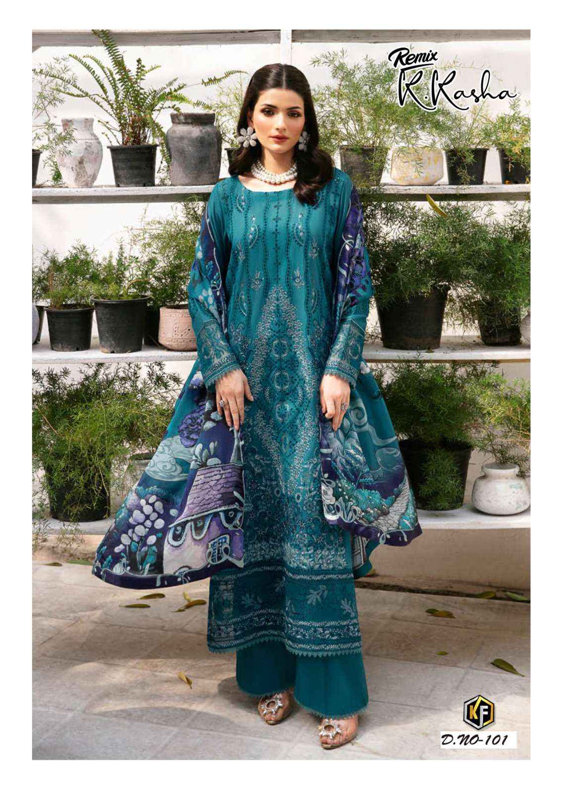 Keval Fab K Kasha Remix Readymade Cotton Dress 6 pcs Catalogue