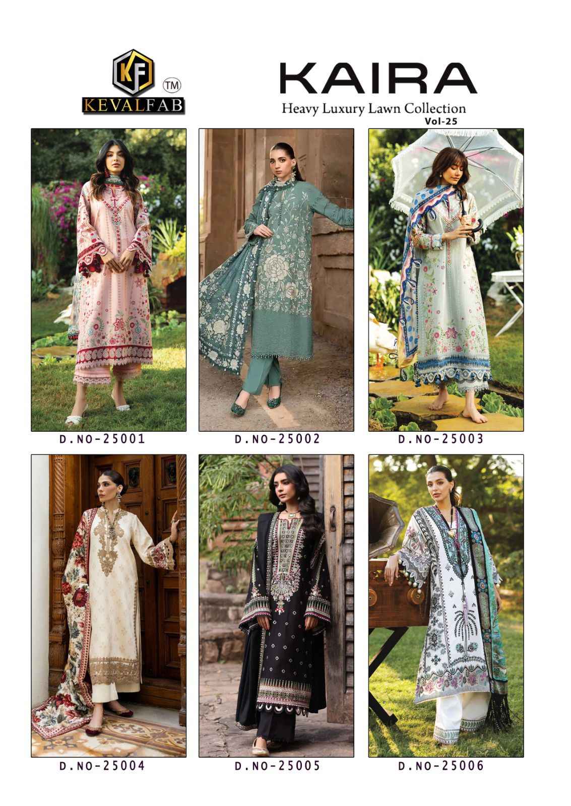 Keval Fab Kaira Vol 25 Cotton Dress Material 6 pcs Catalogue