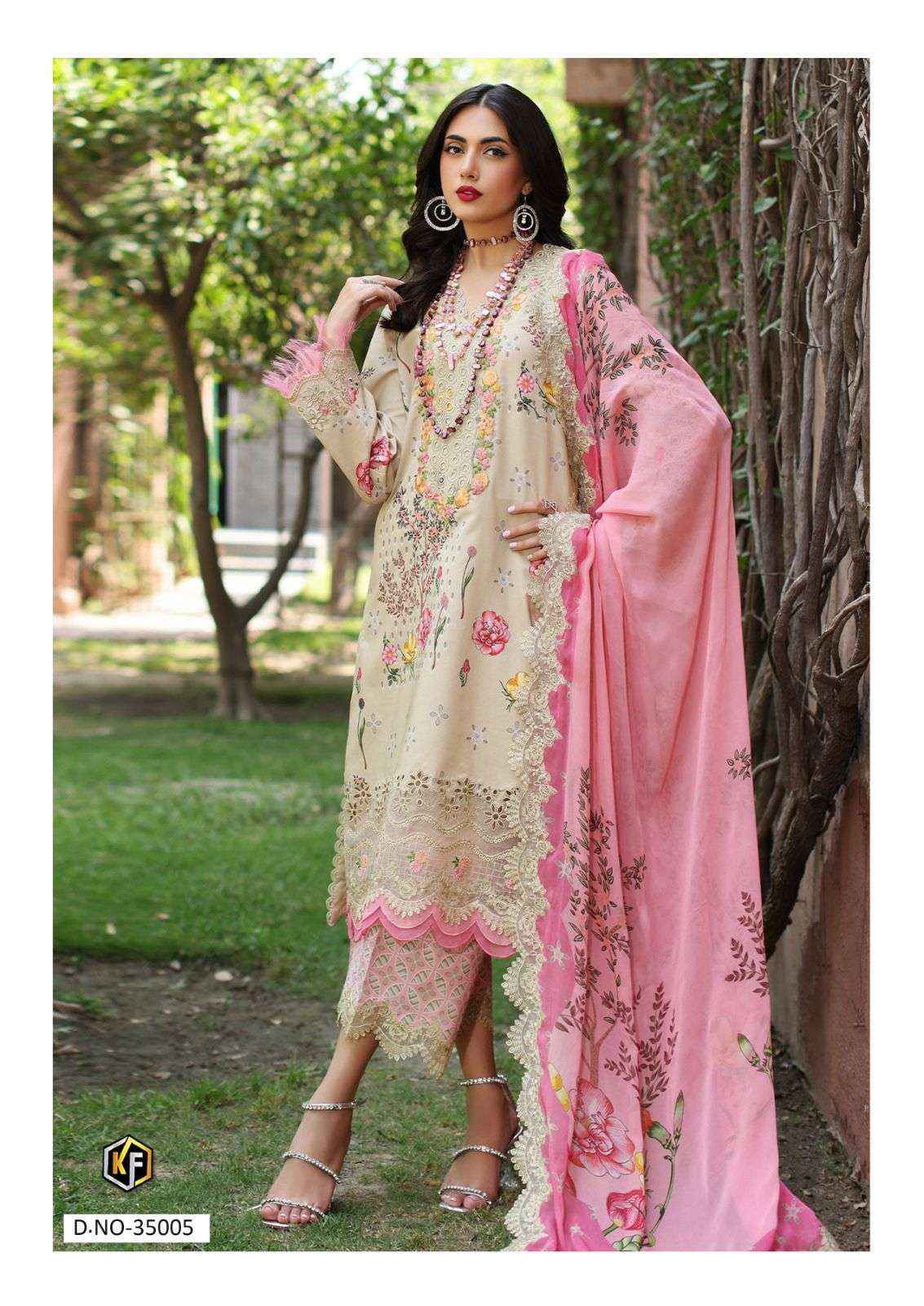 Keval Fab Maria B Vol 35 Readymade Cotton Dress Material 6 pcs Catalogue
