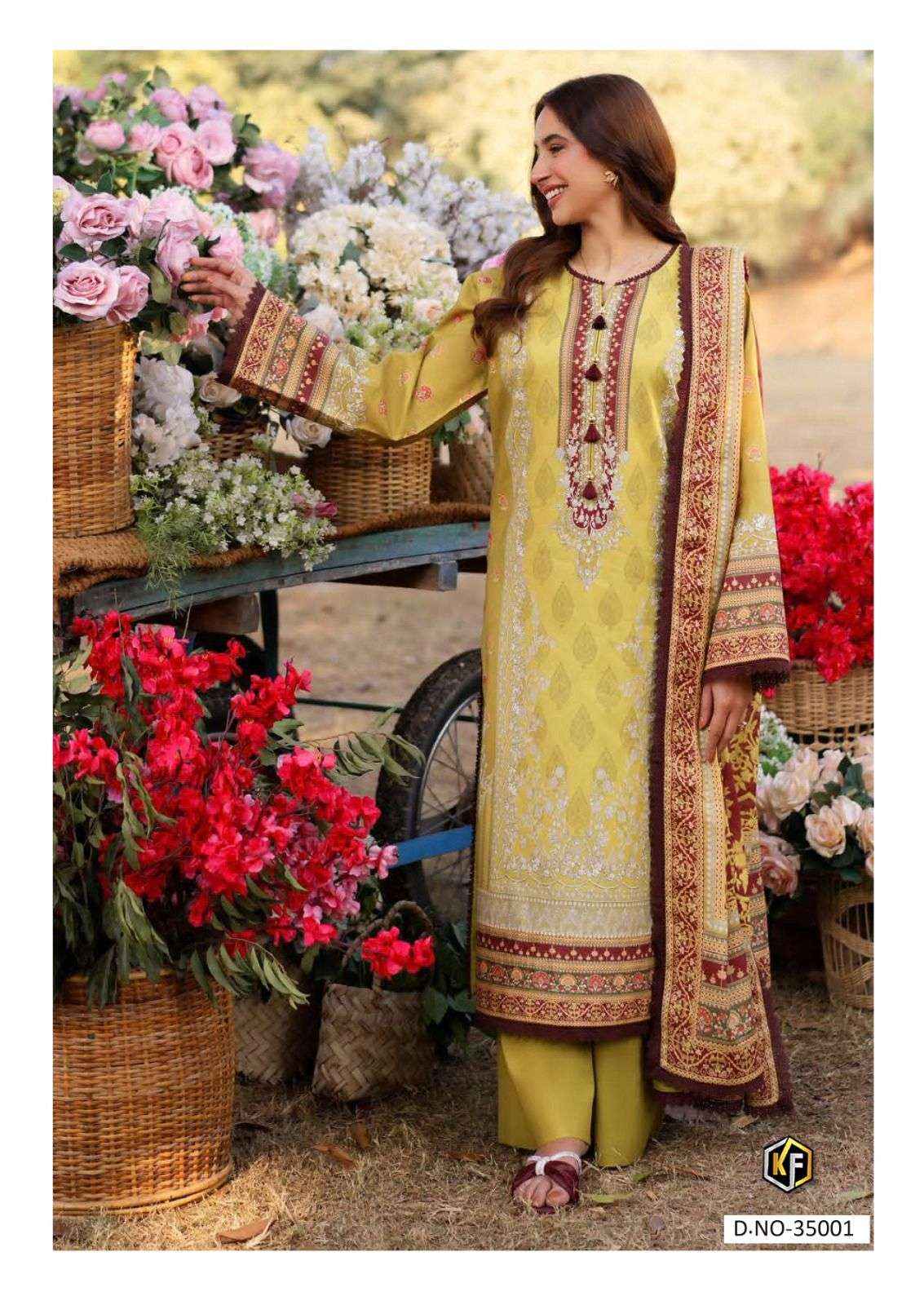 Keval Fab Maria B Vol 35 Readymade Cotton Dress Material 6 pcs Catalogue