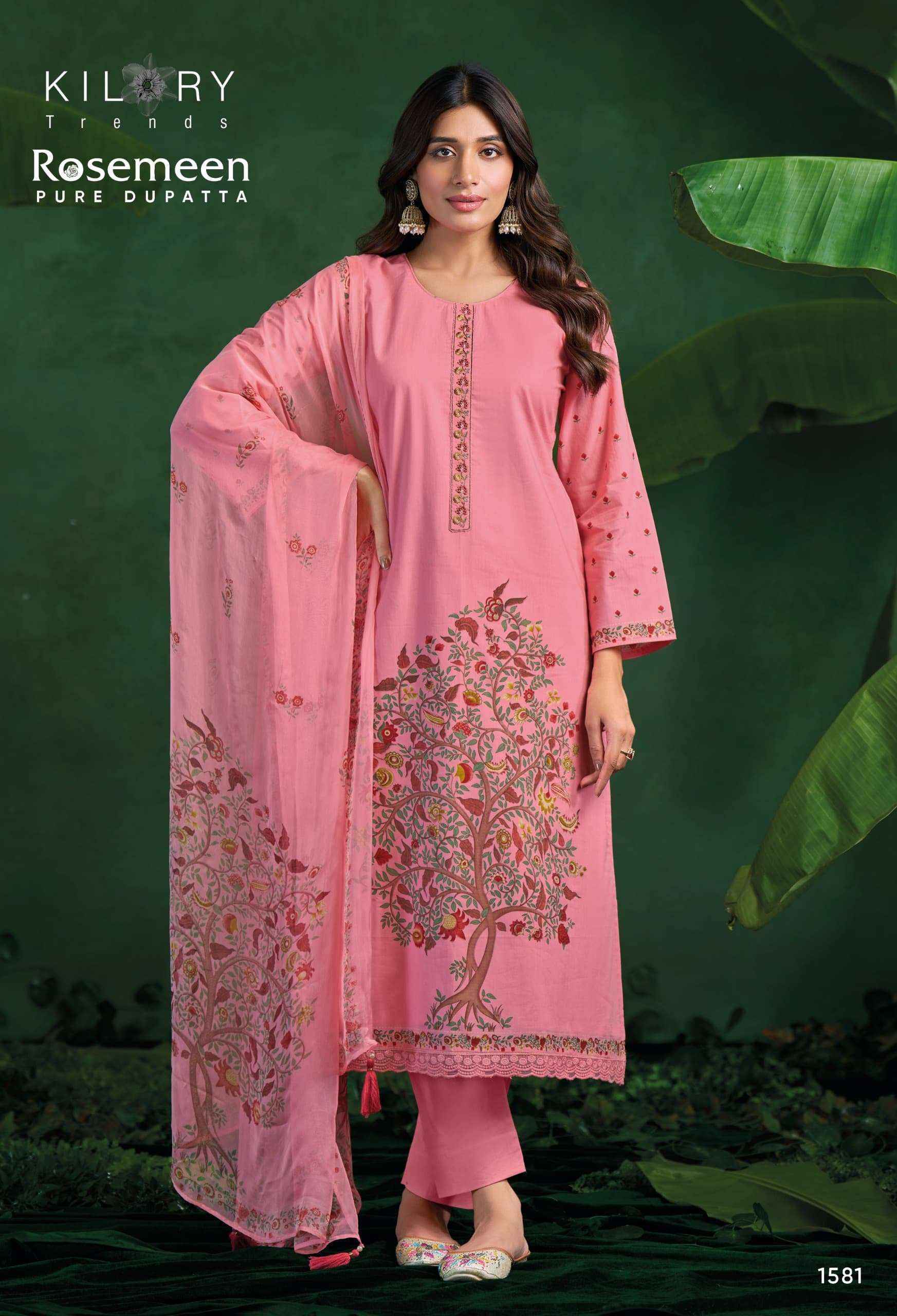 Kilory Trends Rosemeen Cotton Dress Material 4 pcs Catalogue