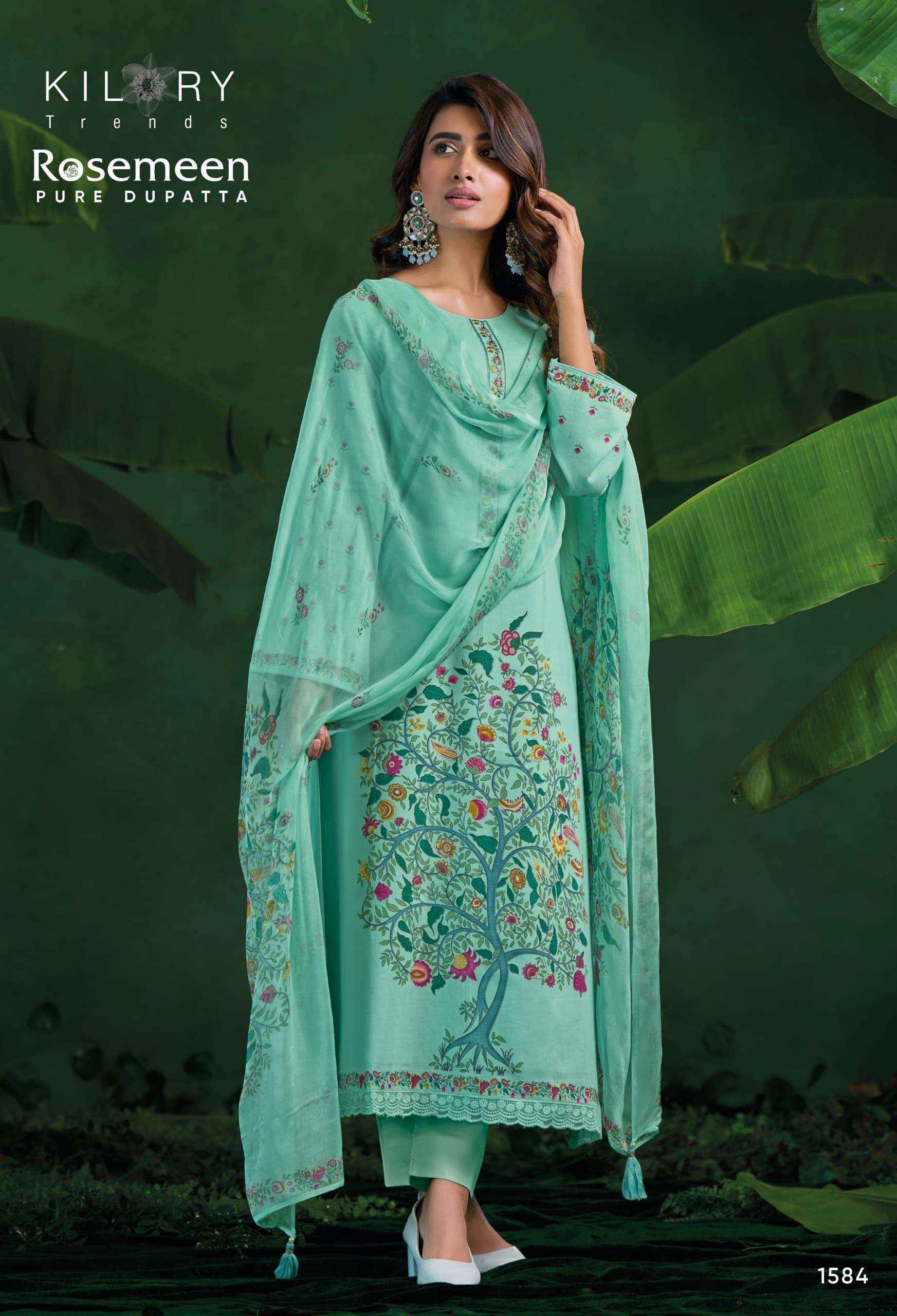 Kilory Trends Rosemeen Cotton Dress Material 4 pcs Catalogue