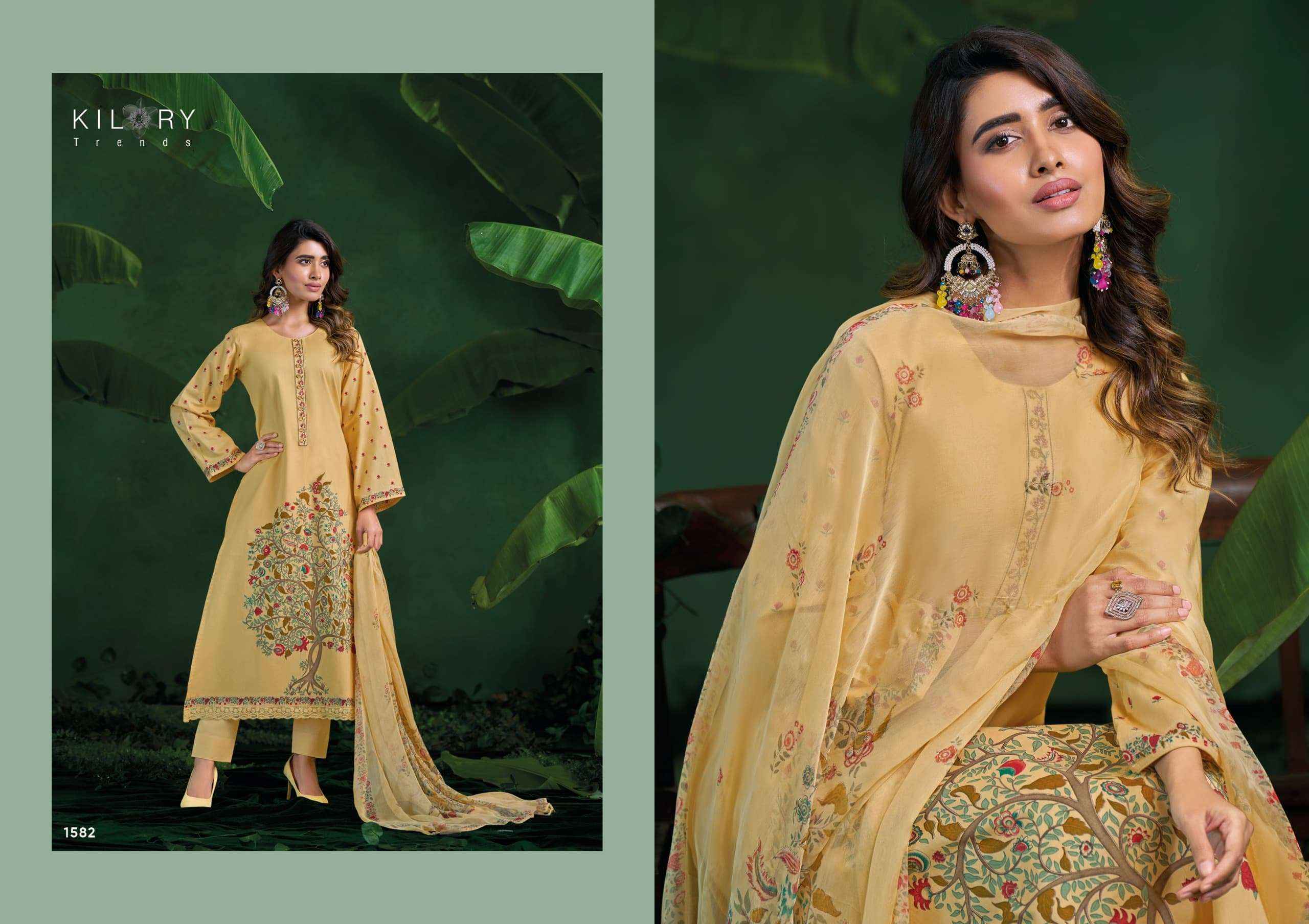Kilory Trends Rosemeen Cotton Dress Material 4 pcs Catalogue
