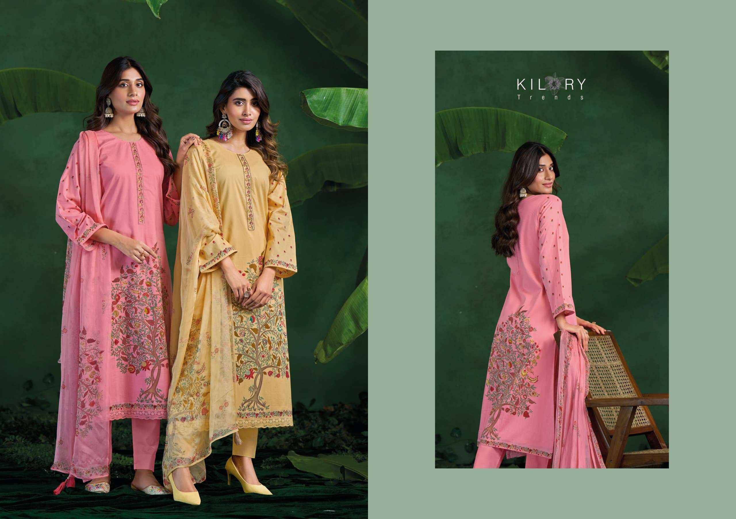 Kilory Trends Rosemeen Cotton Dress Material 4 pcs Catalogue