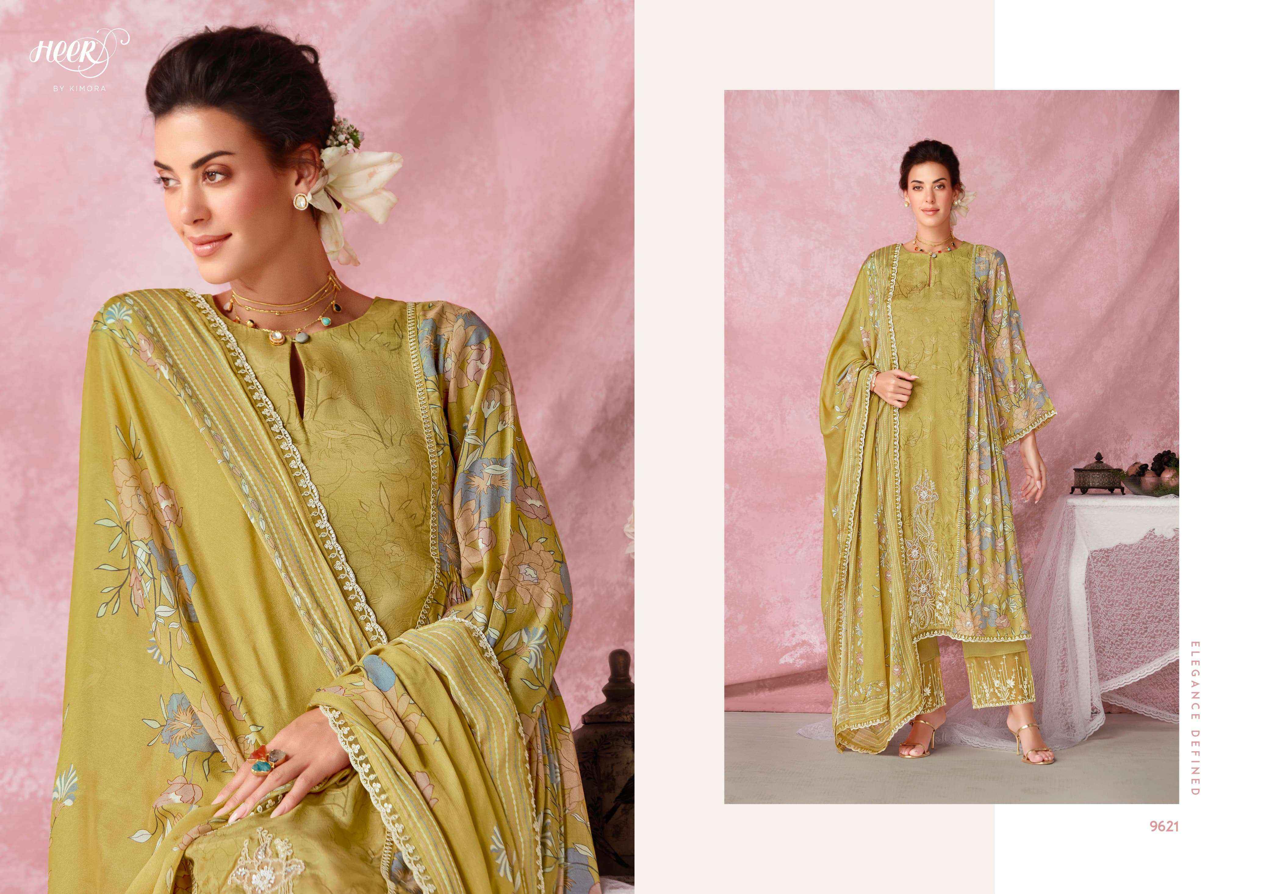 Kimora Heer Tulip Vol 206 Musline Dress Material 6 pcs Catalogue