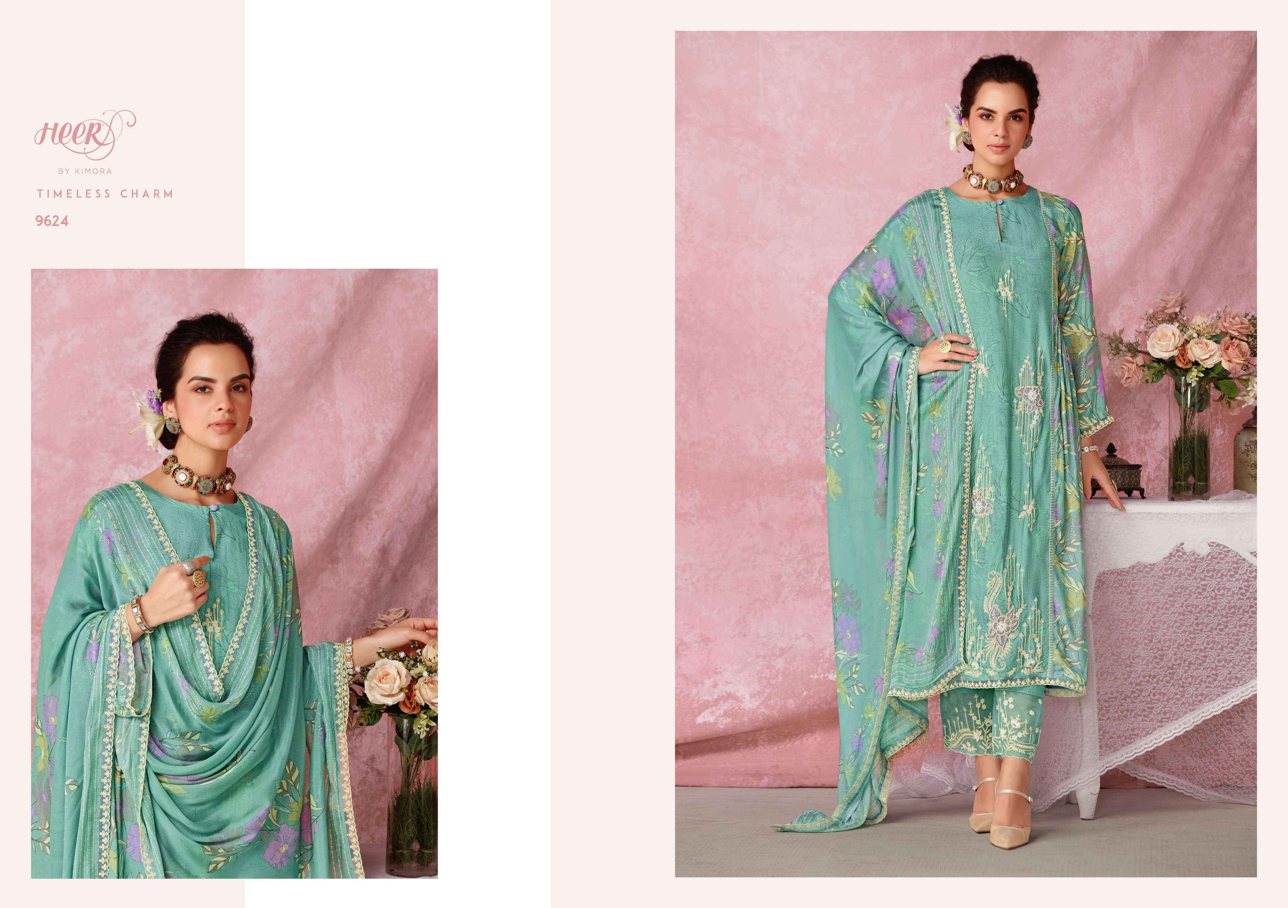 Kimora Heer Tulip Vol 206 Musline Dress Material 6 pcs Catalogue