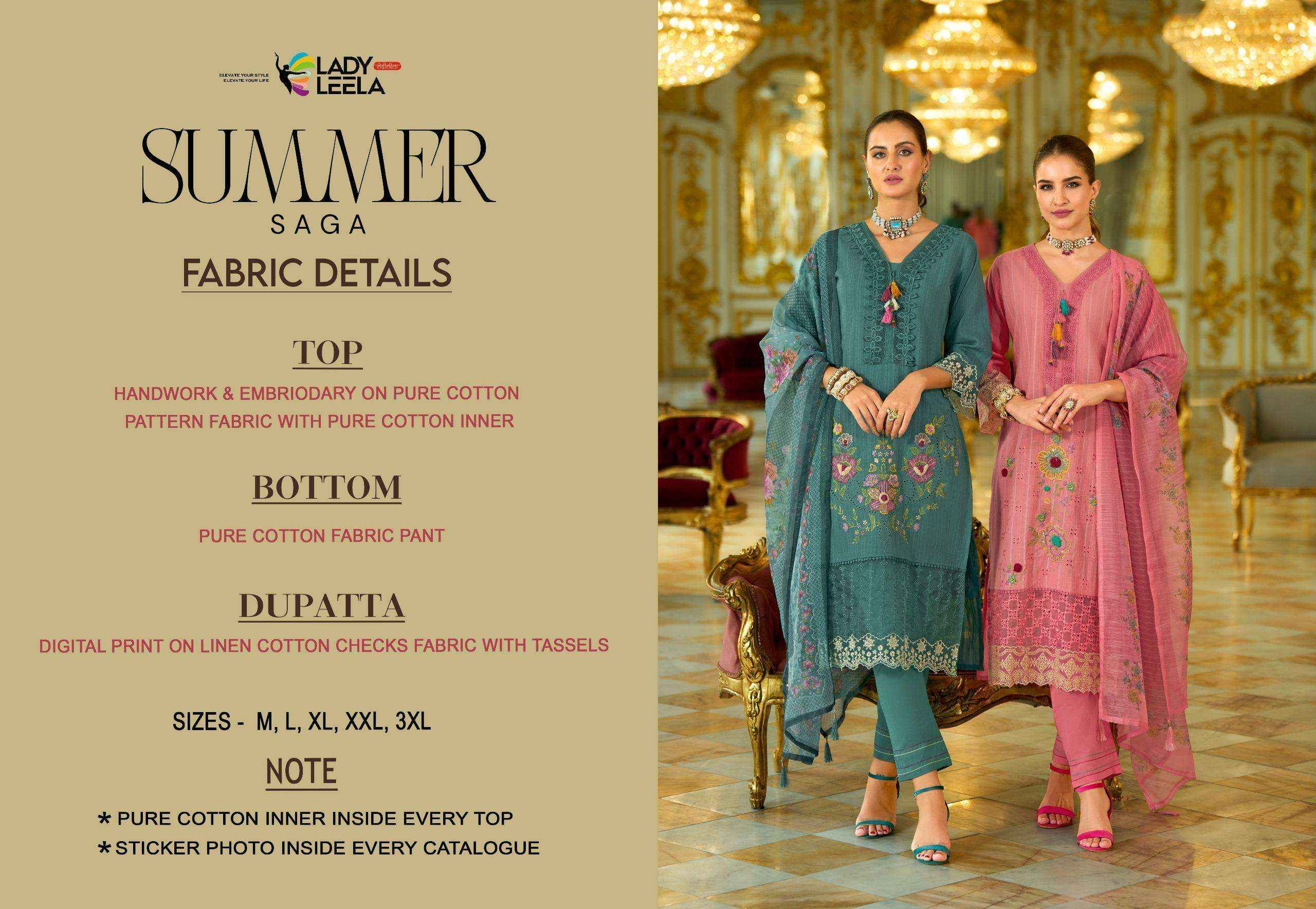 Lady Leela Summer Saga Cotton Kurti Combo 6 pcs Catalogue