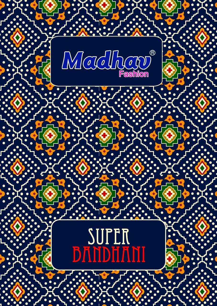 Madhav Fashion Super Bandhani Cotton Dress