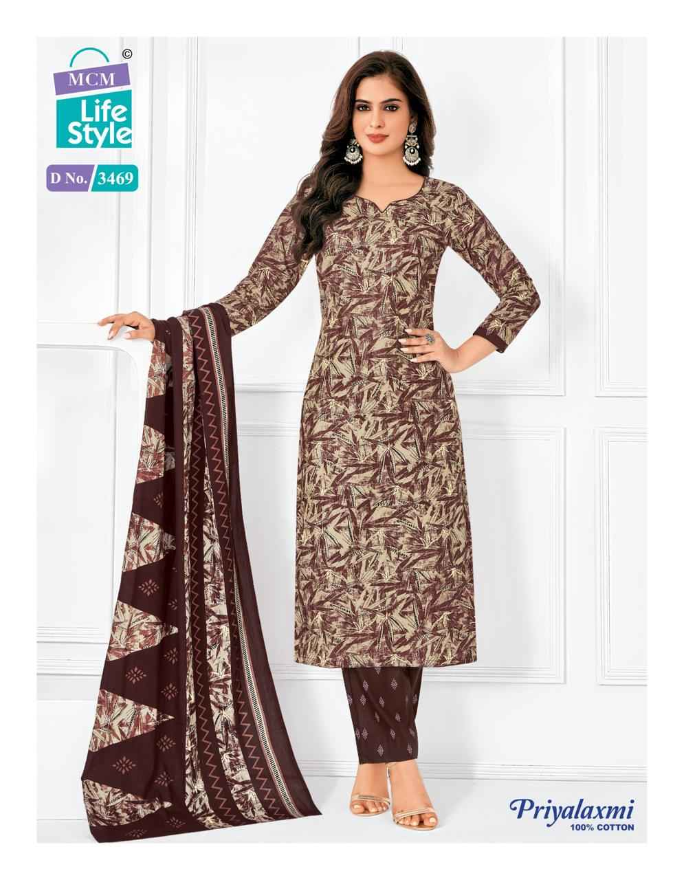 MCM Lifestyle Priyalaxmi Vol 34 Cotton Dress Material 20 pcs Catalogue