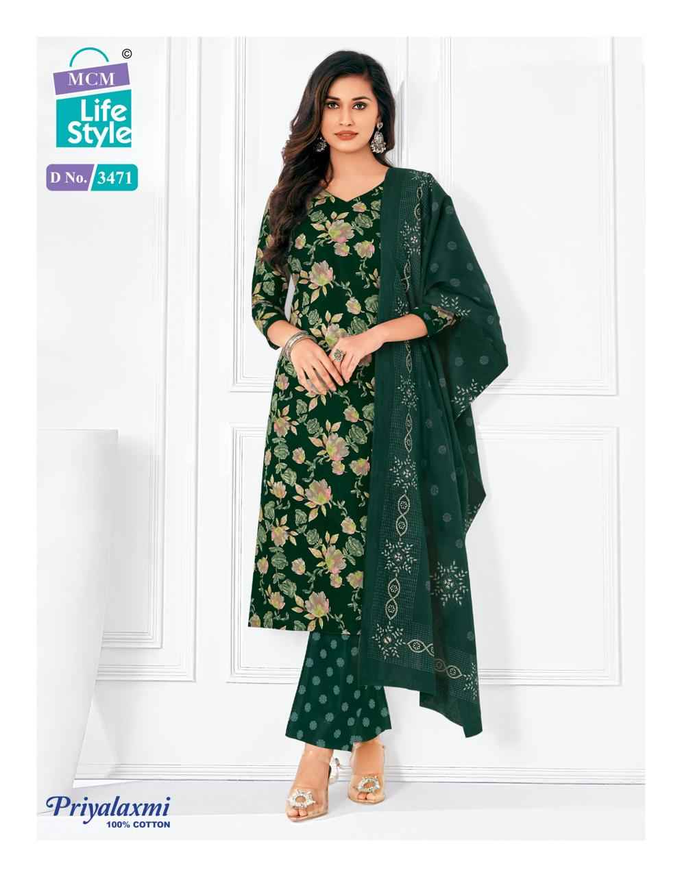 MCM Lifestyle Priyalaxmi Vol 34 Cotton Dress Material 20 pcs Catalogue