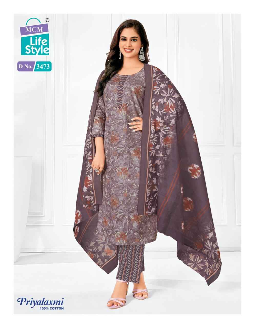 MCM Lifestyle Priyalaxmi Vol 34 Cotton Dress Material 20 pcs Catalogue