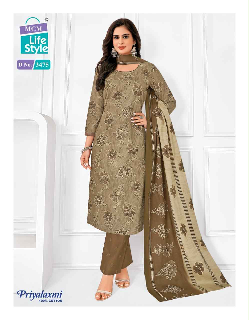 MCM Lifestyle Priyalaxmi Vol 34 Cotton Dress Material 20 pcs Catalogue