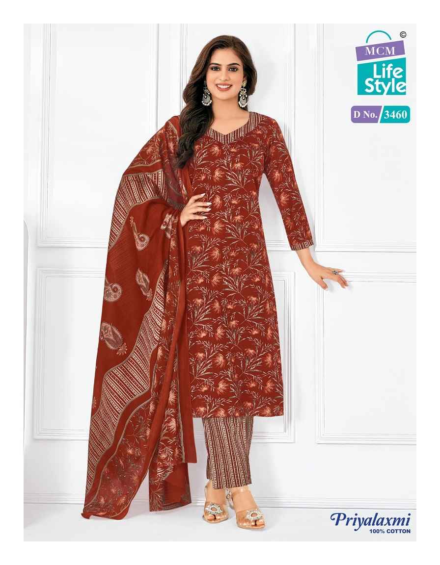 MCM Lifestyle Priyalaxmi Vol 34 Cotton Dress Material 20 pcs Catalogue