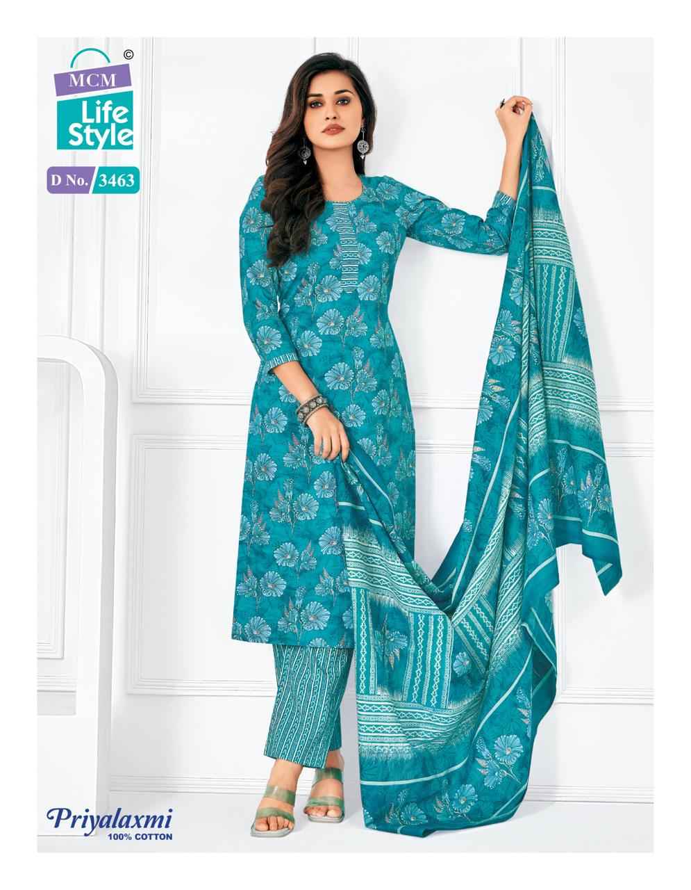 MCM Lifestyle Priyalaxmi Vol 34 Cotton Dress Material 20 pcs Catalogue