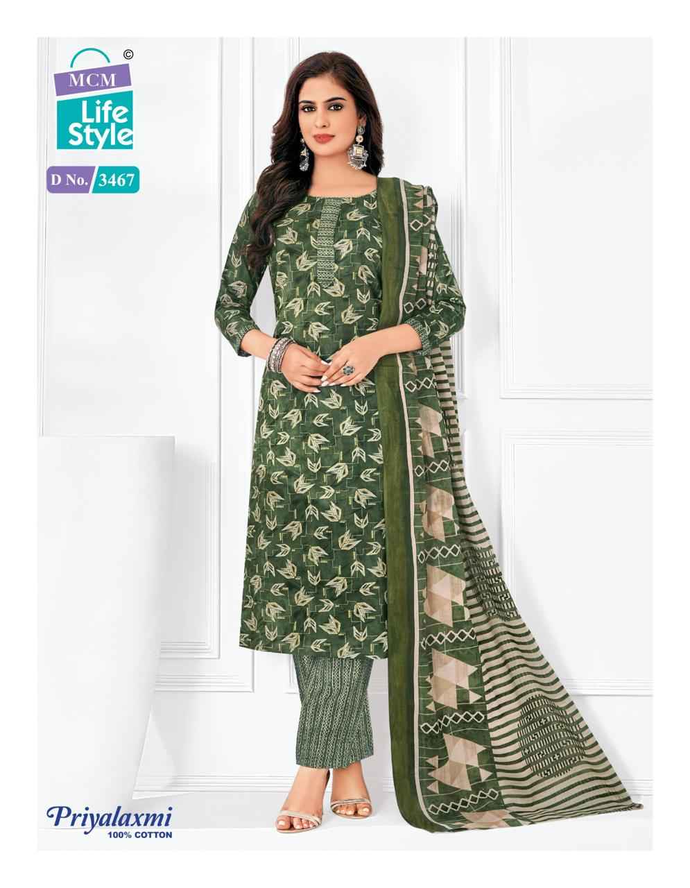 MCM Lifestyle Priyalaxmi Vol 34 Cotton Dress Material 20 pcs Catalogue