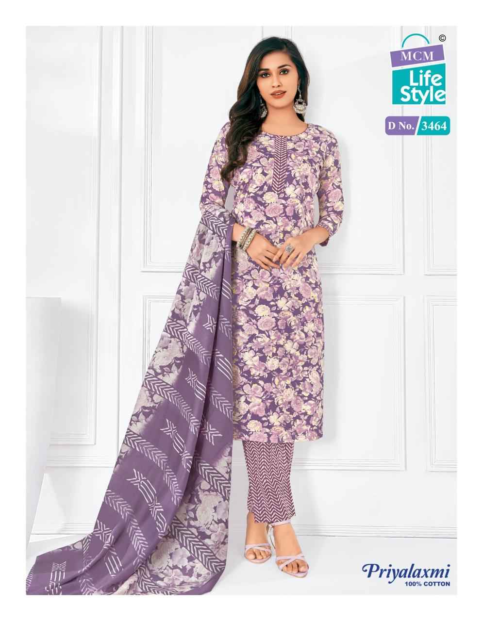 MCM Lifestyle Priyalaxmi Vol 34 Cotton Dress Material 20 pcs Catalogue