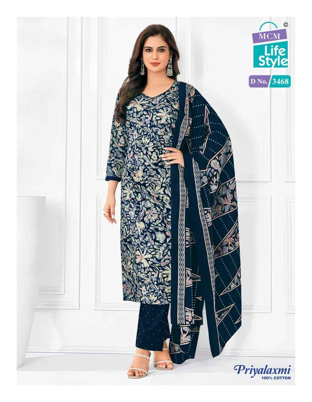 MCM Lifestyle Priyalaxmi Vol 34 Cotton Dress Material 20 pcs Catalogue