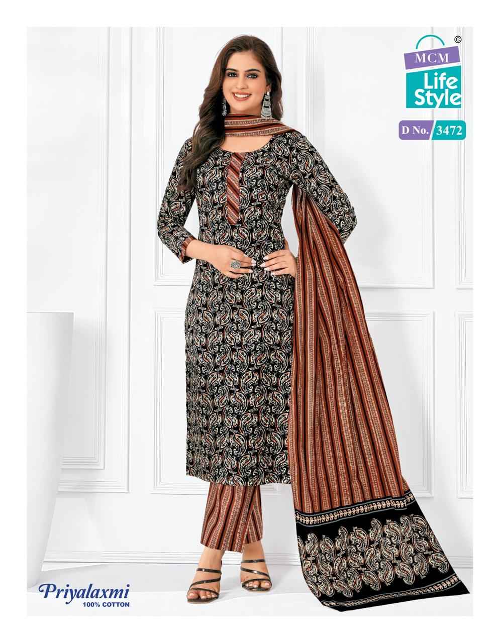 MCM Lifestyle Priyalaxmi Vol 34 Cotton Dress Material 20 pcs Catalogue