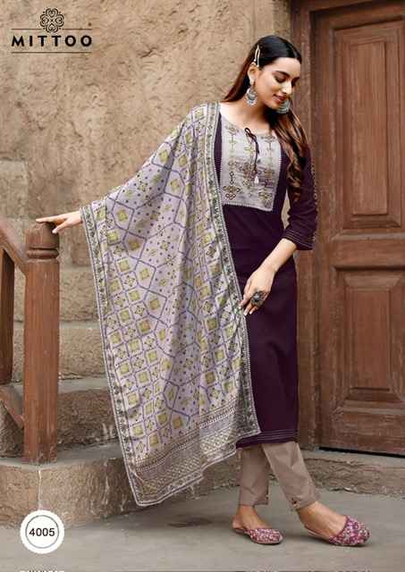 Mittoo Chand Viscouse Rayon Kurti Combo 6 pcs Catalogue