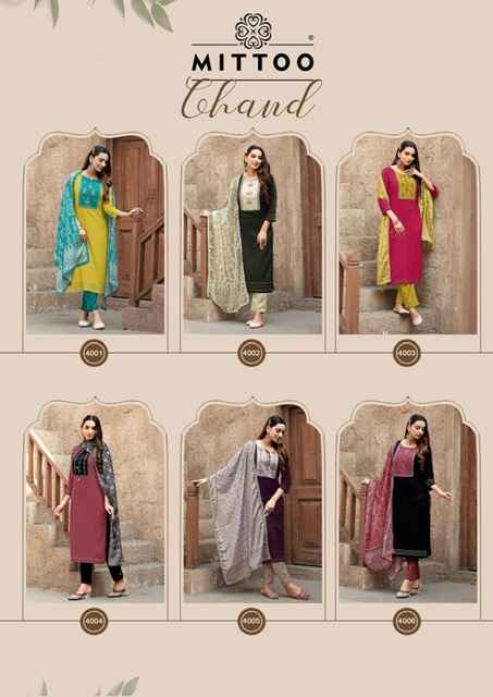 Mittoo Chand Viscouse Rayon Kurti Combo 6 pcs Catalogue