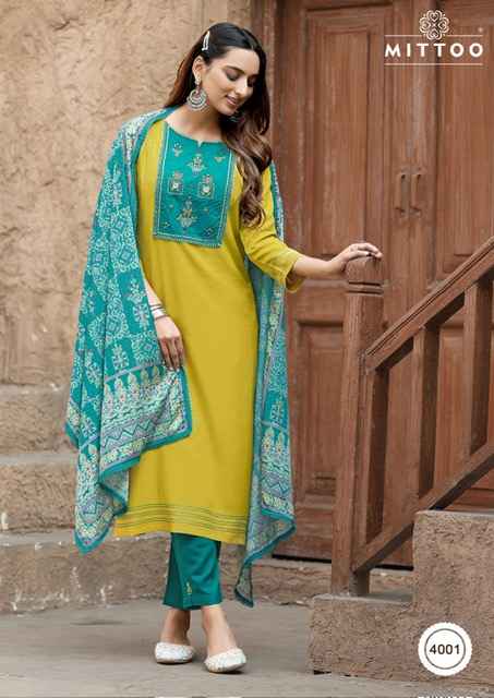 Mittoo Chand Viscouse Rayon Kurti Combo 6 pcs Catalogue
