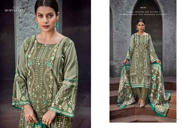 Mumtaz Arts Nimrit Jam Satin Dress Material 6 pcs Catalogue