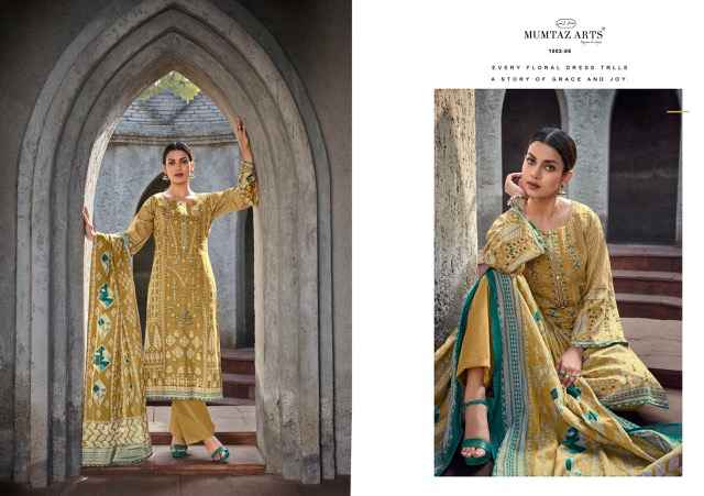 Mumtaz Arts Nimrit Jam Satin Dress Material 6 pcs Catalogue