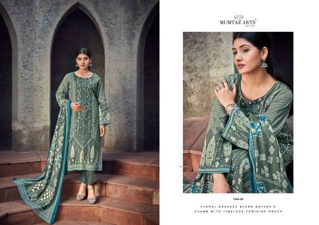 Mumtaz Arts Nimrit Jam Satin Dress Material 6 pcs Catalogue