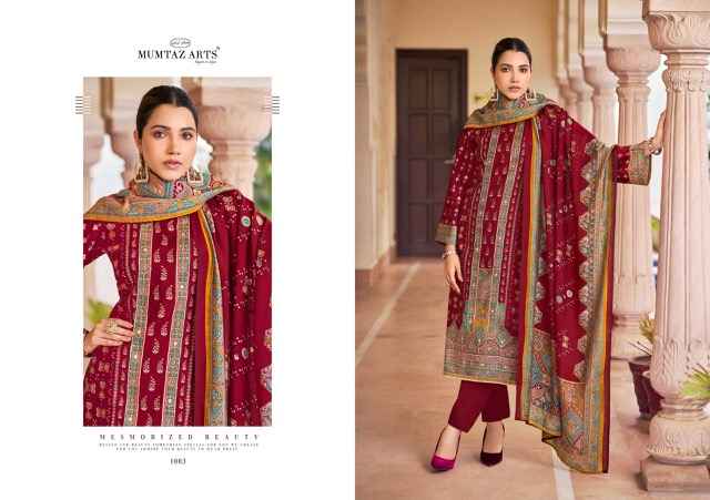 Mumtaz Arts Safarnama Viscouse Musline Dress Material 4 pcs catalogue