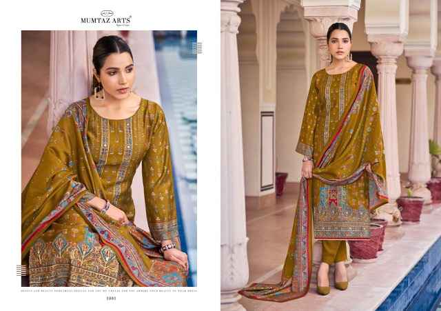Mumtaz Arts Safarnama Viscouse Musline Dress Material 4 pcs catalogue