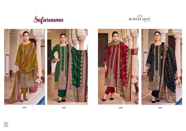 Mumtaz Arts Safarnama Viscouse Musline Dress Material 4 pcs catalogue