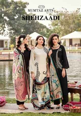 Mumtaz Arts Shehzaadi Viscouse Musline Dress Material 6 pcs Catalogue