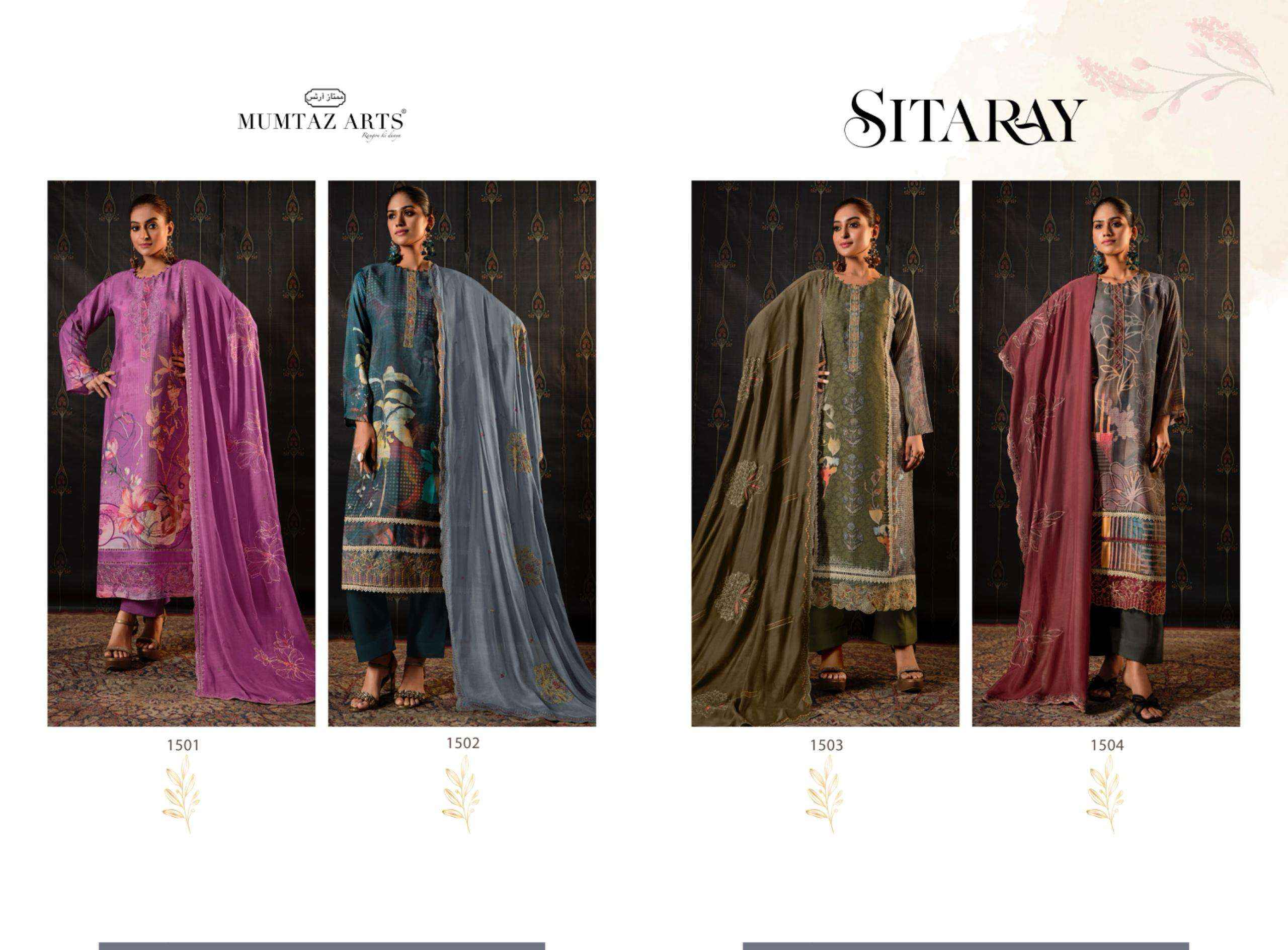Mumtaz Arts Sitaray Viscose Dress Material 4 pcs Catalogue