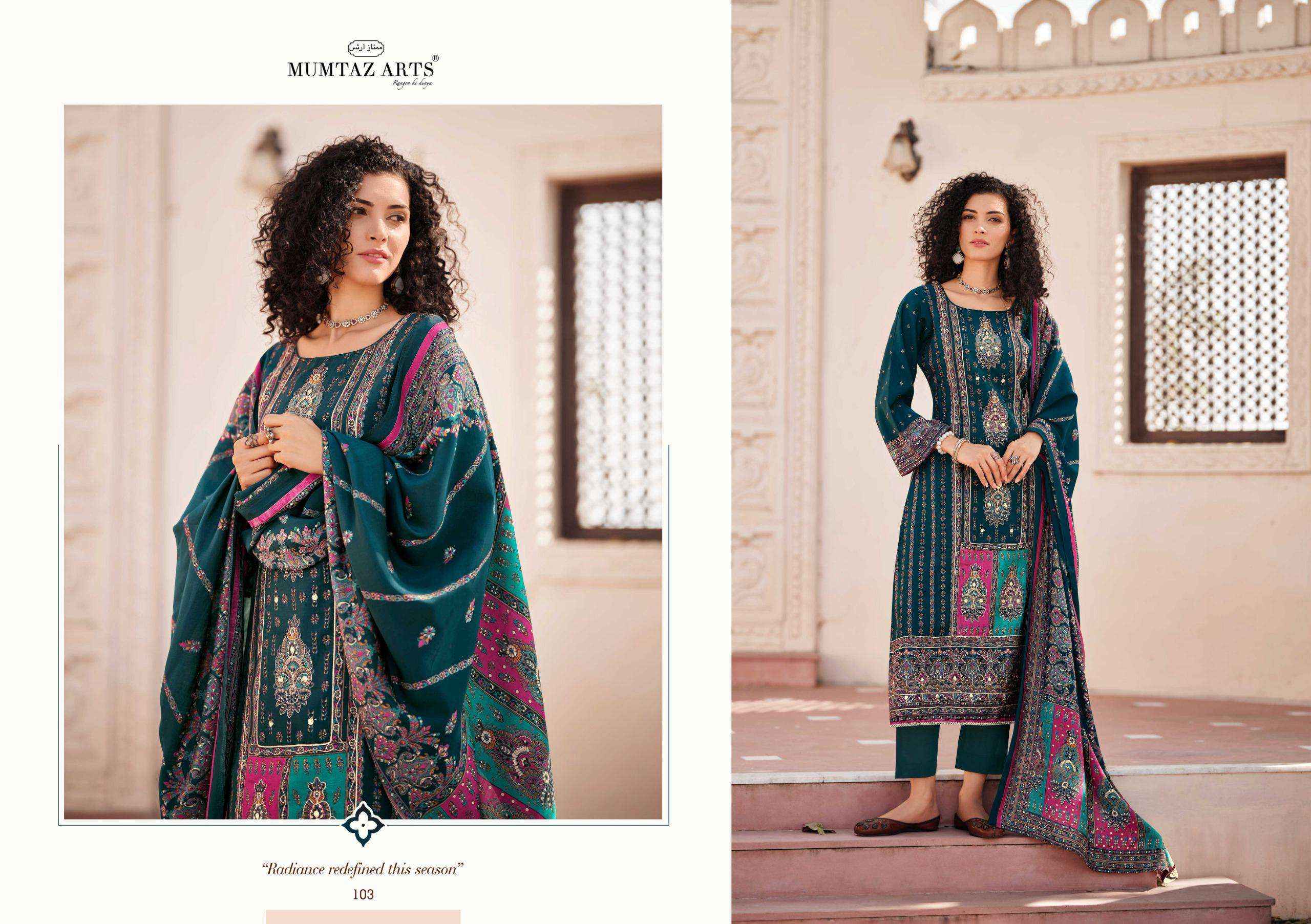 Mumtaz Arts Tasveer Viscose Muslin Dress Material 4 pcs Catalogue