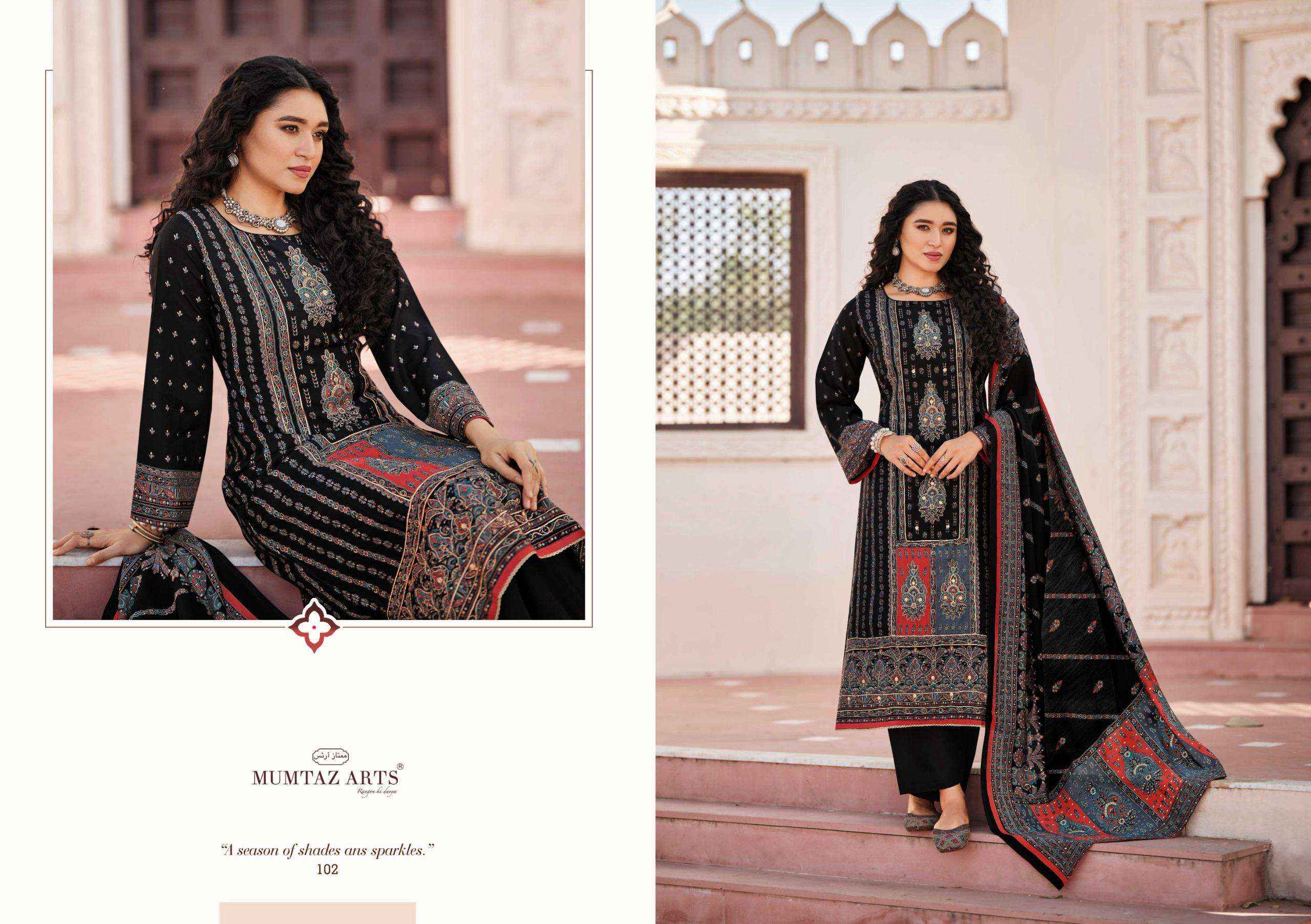 Mumtaz Arts Tasveer Viscose Muslin Dress Material 4 pcs Catalogue