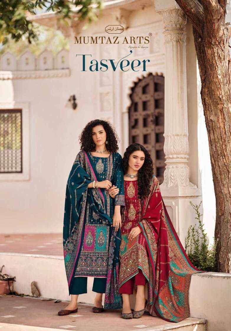Mumtaz Arts Tasveer Viscose Muslin Dress Material 4 pcs Catalogue
